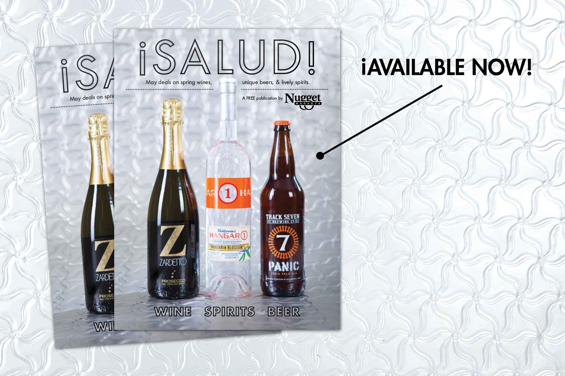 Salude, May deals on Spring wines, unique beers, & lively spirits