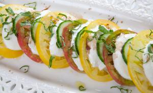 Caprese with Cucumbers