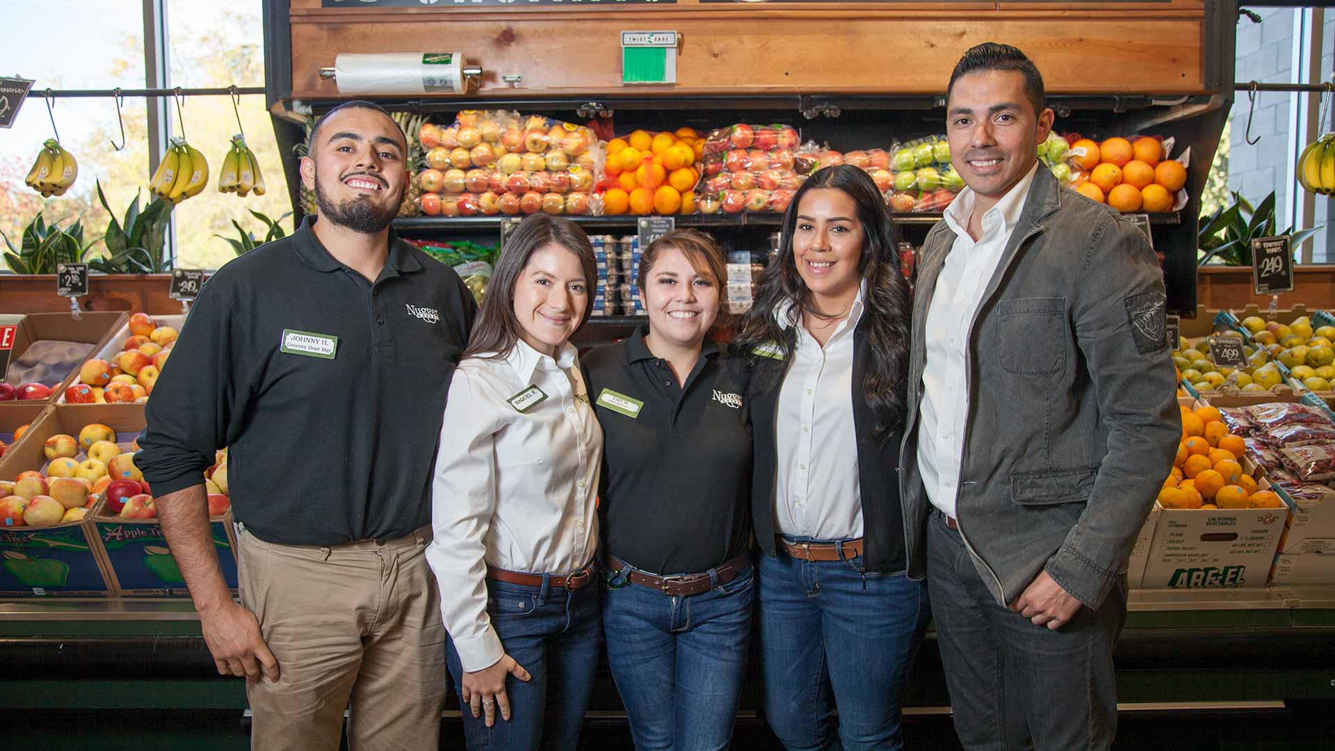 Nugget Markets associate in the produce section