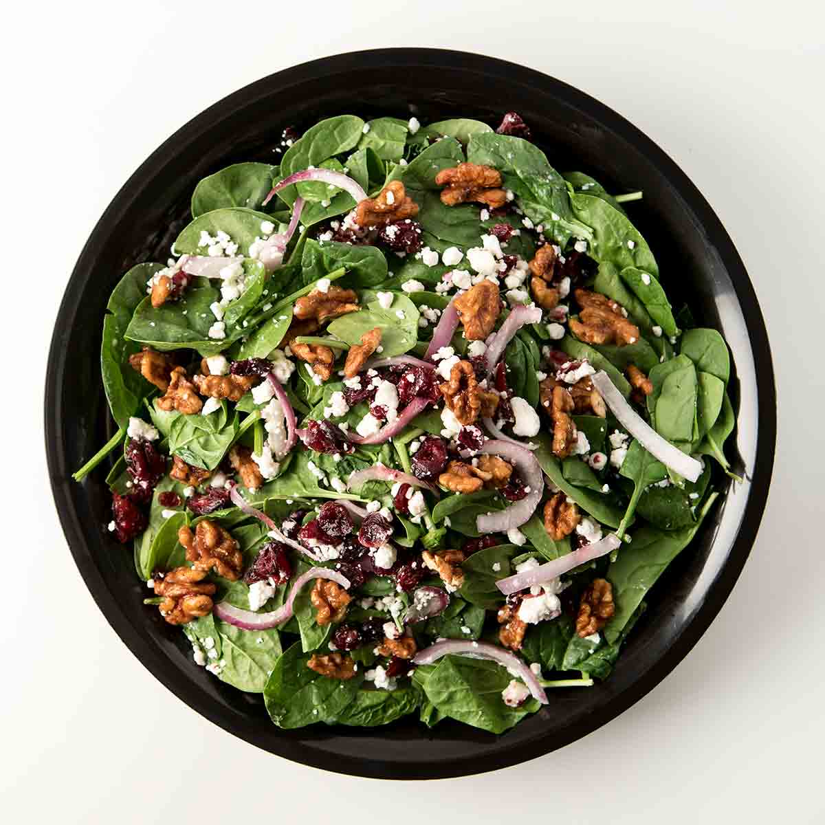 Spinach with Goat Cheese Salad