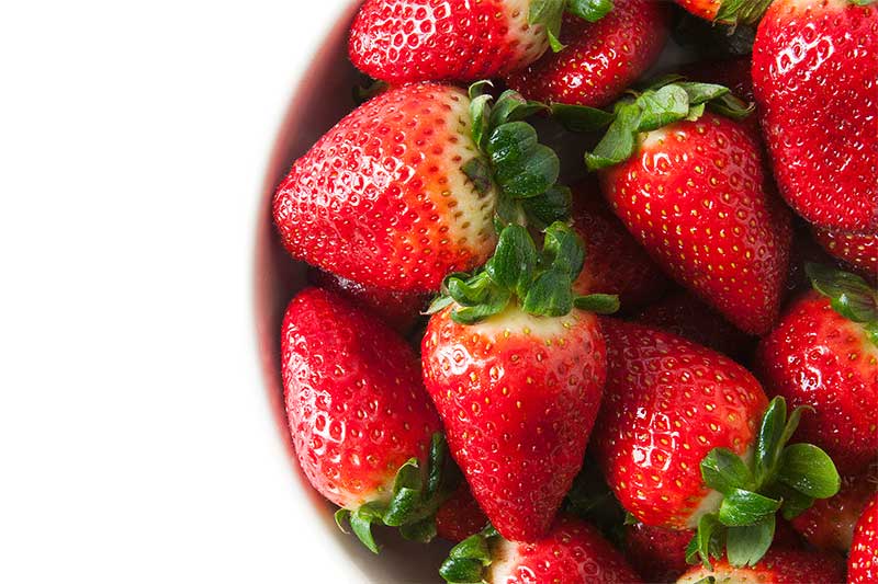 strawberries in bowl cropped