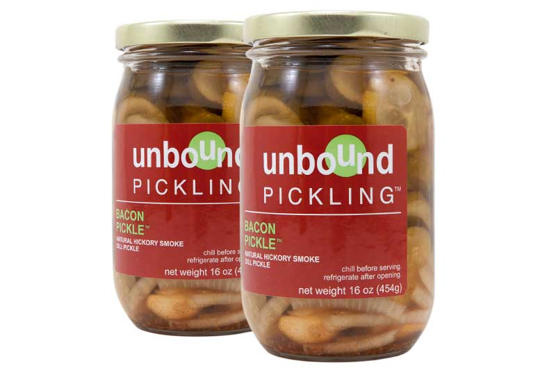 Unbound bacon pickles