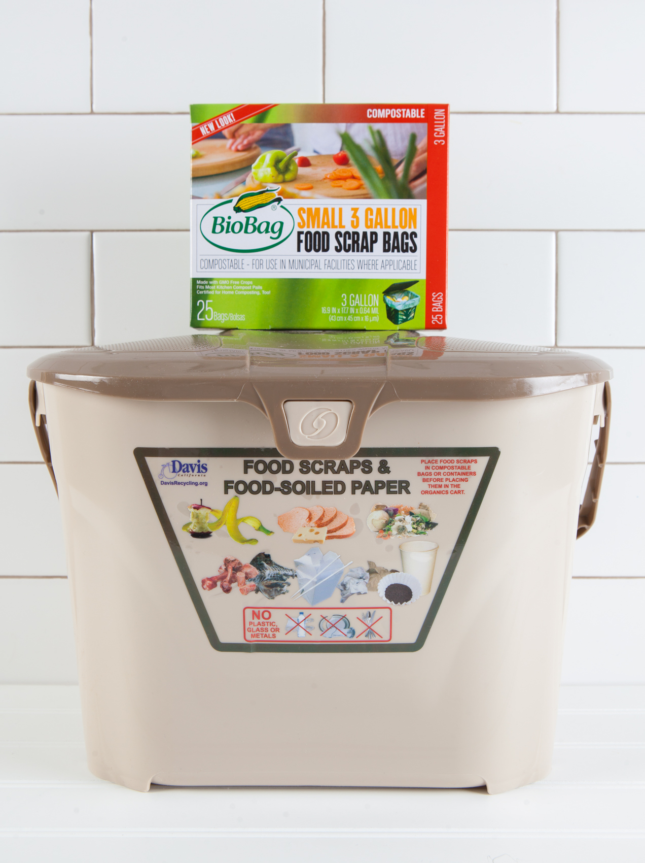 Composting Container and biodegradable Bag