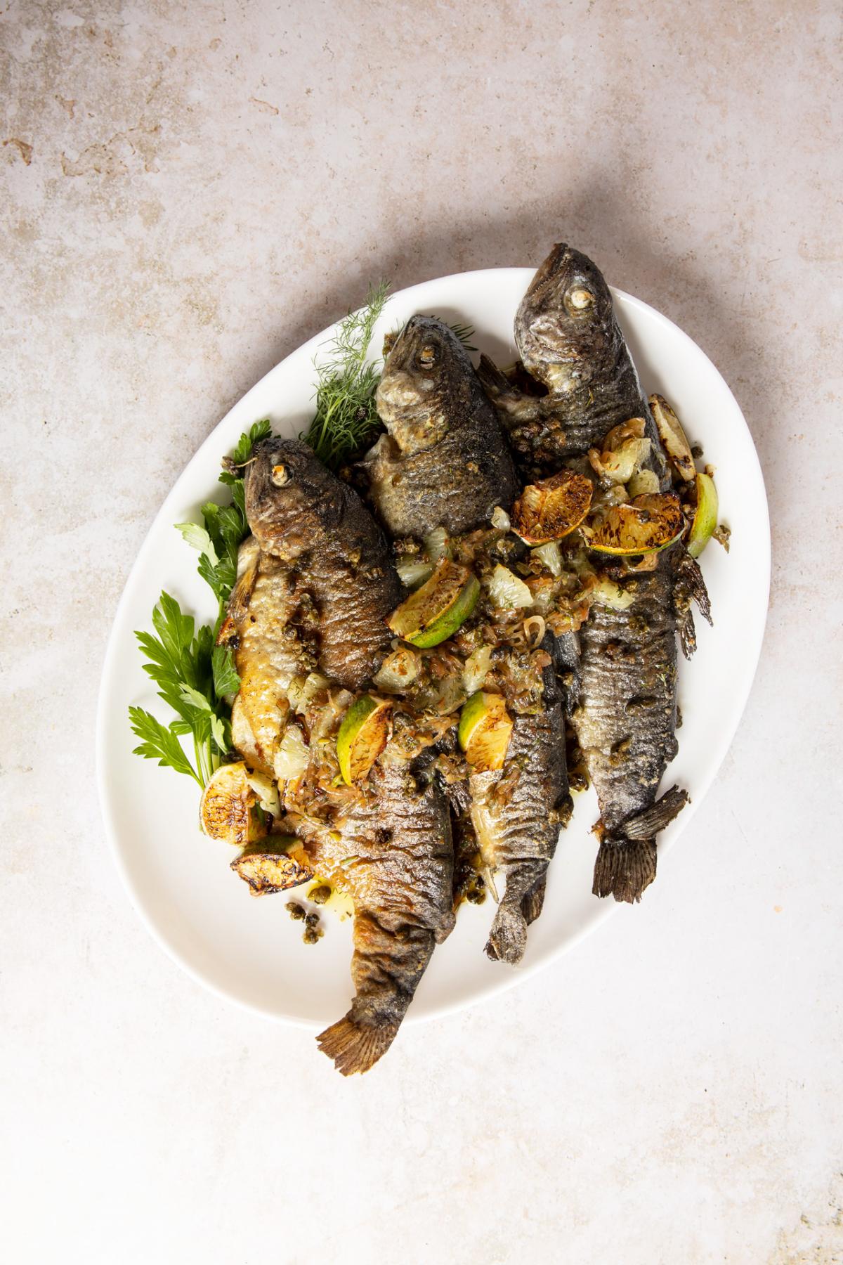 Pan-Roasted Butterflied Trout with Lime & Dill - Nugget Markets Image