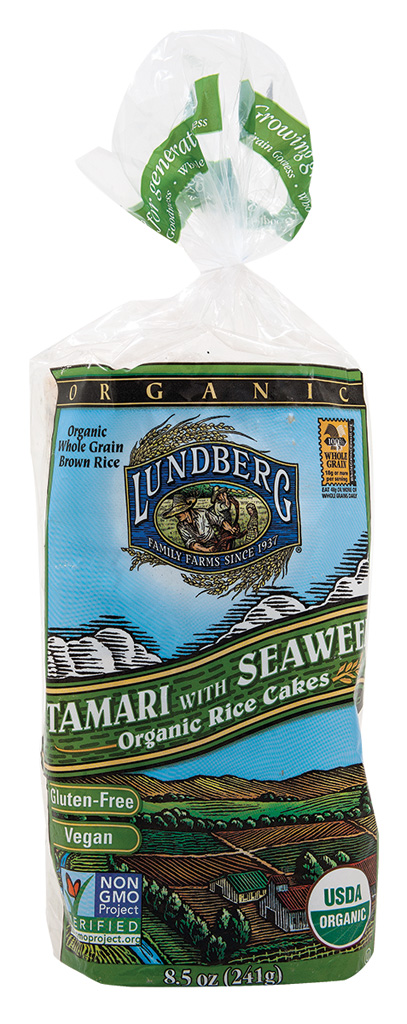 Lundberg’s Tamari with Seaweed organic rice cakes 