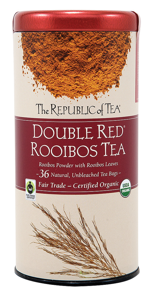 Rooibos Pronounced “ROY–boss” and often referred to as African redbush tea, rooibos contains polyphenols, flavonoids and is caffeine–free. Try Double Red Rooibos tea for a treat.