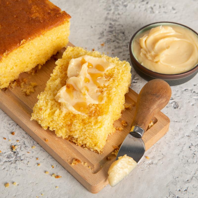 cornbread with honey butter