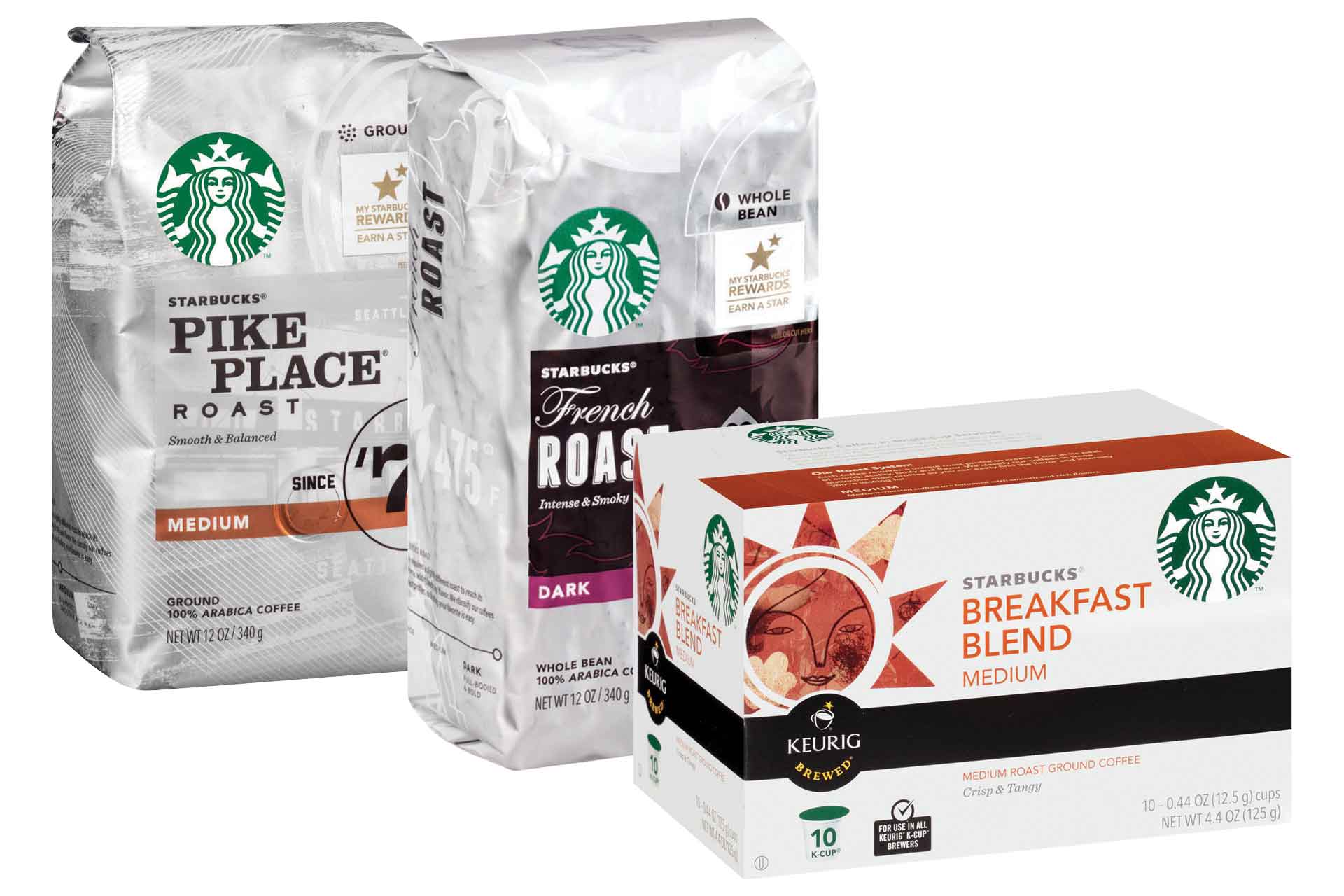 Starbucks Bags and K Cups
