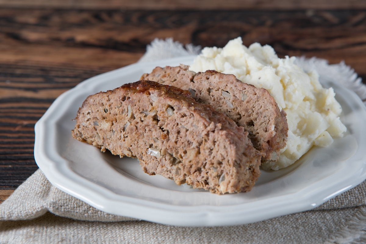 meatloaf on a plate