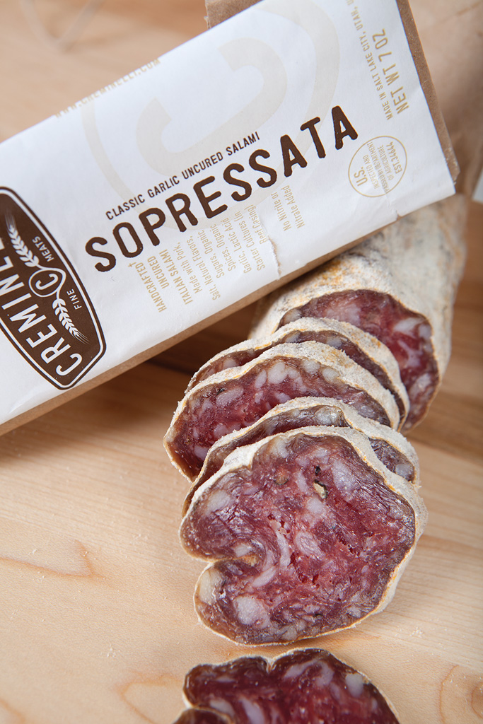 Sopressata (wine–and–garlic–infused salame)