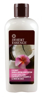 Desert Essence’s Coconut Shine & Refine Hair Lotion