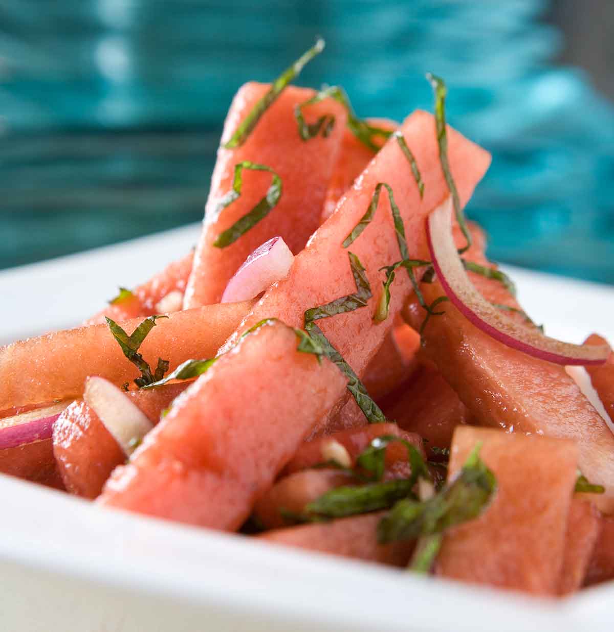 Watermelon and mint salad