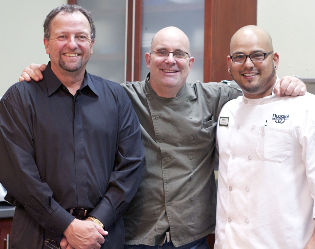 Director of Kitchen Operations Randy Wehman, Executive Chef Michael Cross, Chef de Cuisine Matthew Ybarra