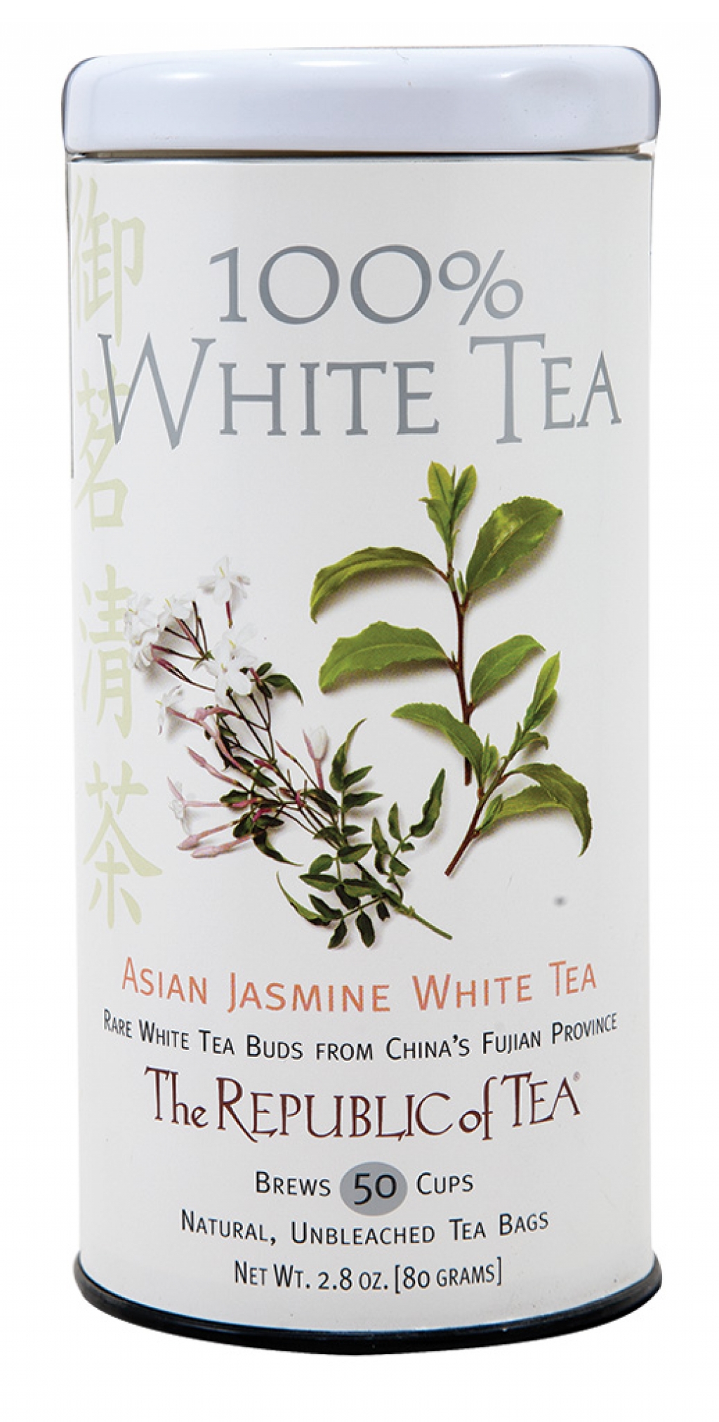 100 White Tea Also known as China white, this rare tea is delicate with mellow, sweet notes