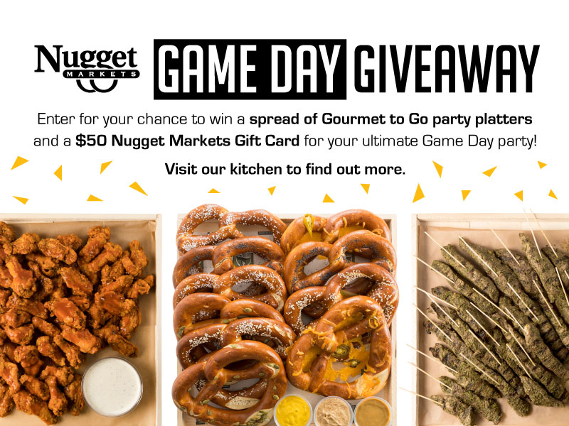 three platters of food