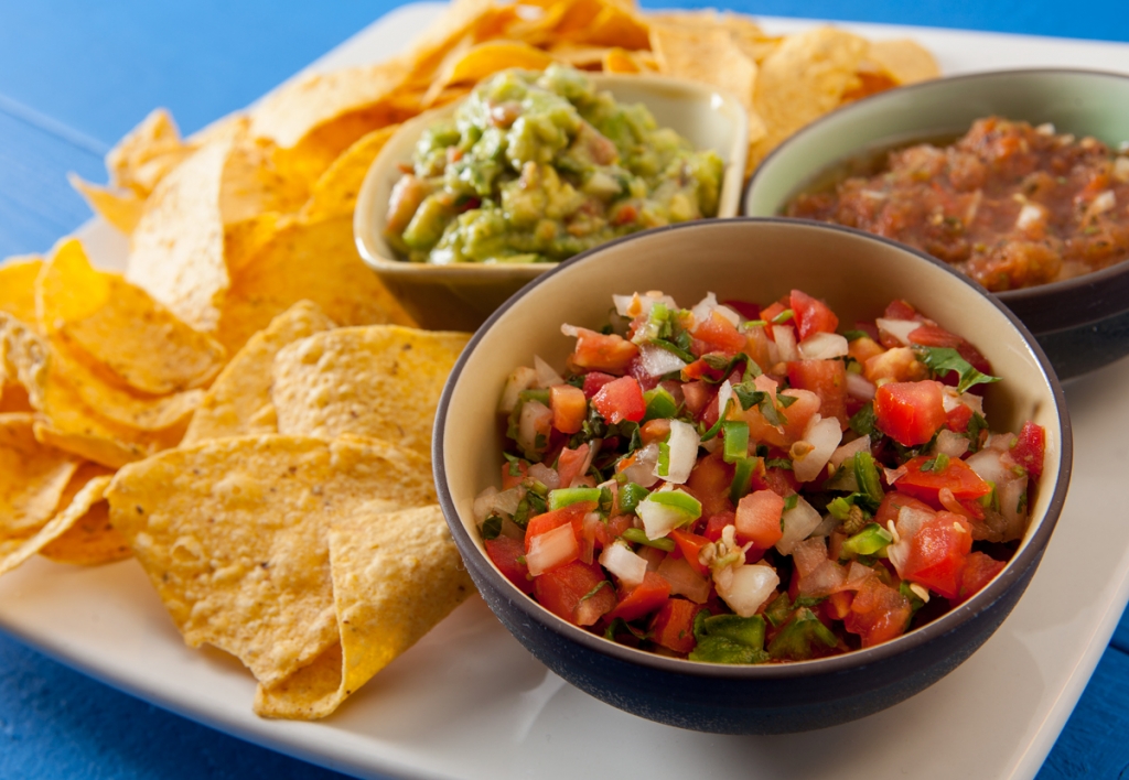 Fresh to Market chips, salsa and guacamole