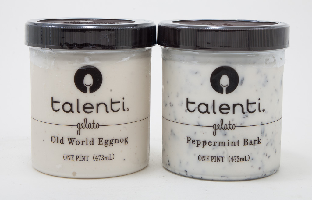 Talenti’s Peppermint Bark and Old World Eggnog