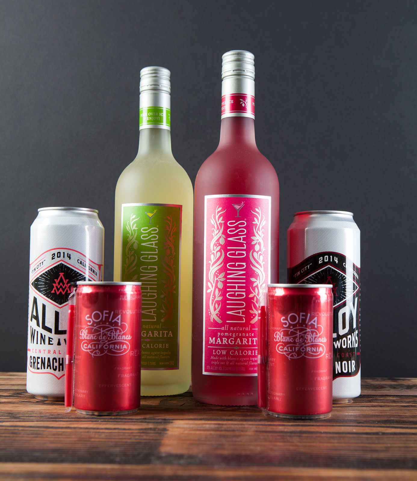 Canned Wines and premixed Margaritas