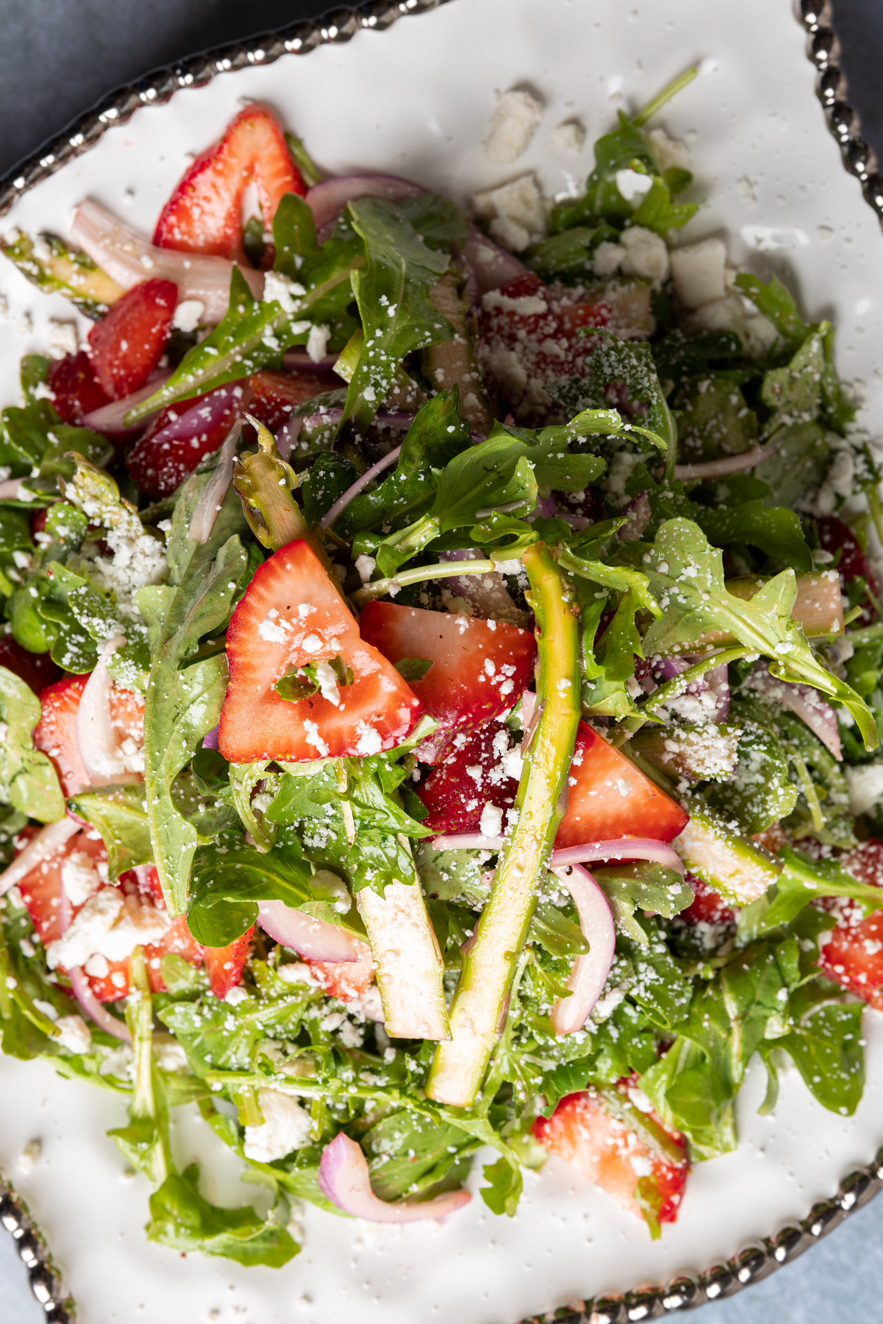 strawberry arugula salad