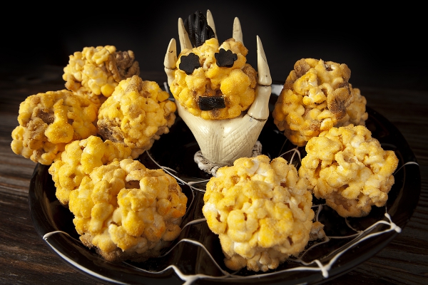 Photo of Popcorn Ball Pumpkins