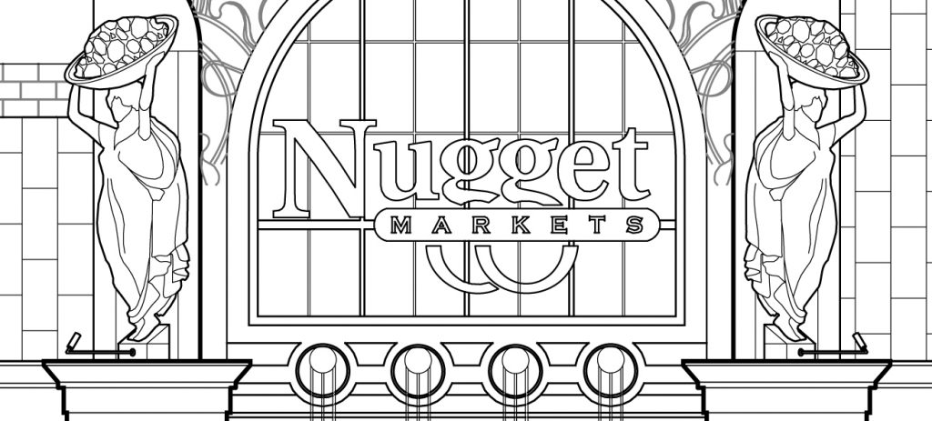 Nugget Market news store illustration